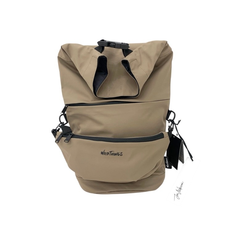 未使用品 JUN MIKAMI×WILD THINGS ジュンミカミ 3LAYER BACKPACK ワイルドシングコラボ バックパック カーキ×ブラック 16