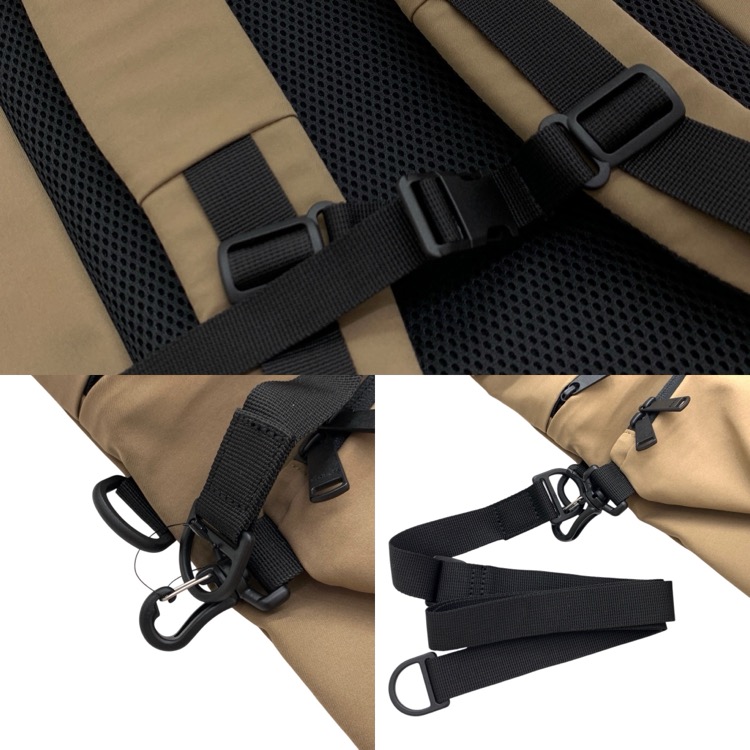 未使用品 JUN MIKAMI×WILD THINGS ジュンミカミ 3LAYER BACKPACK ワイルドシングコラボ バックパック カーキ×ブラック 16