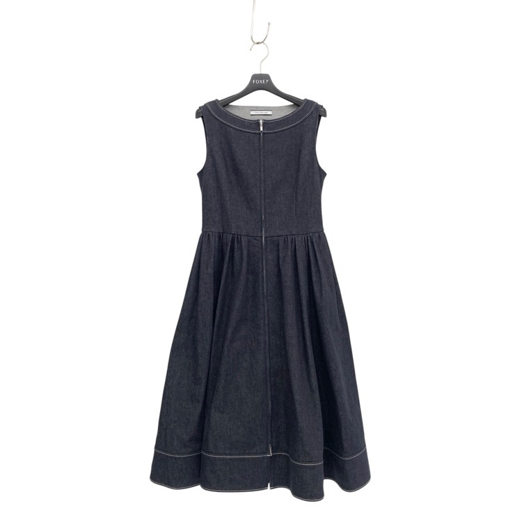 FOXEY NEWYORK フォクシー ジェマ ドレス デニム ワンピース インディゴ 38 45669-NSOOG