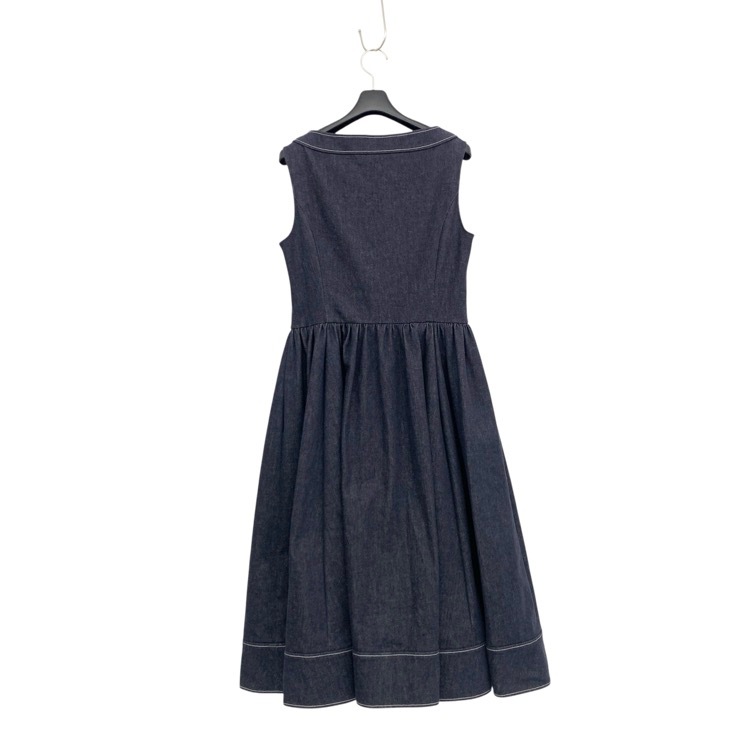 FOXEY NEWYORK フォクシー ジェマ ドレス デニム ワンピース インディゴ 38 45669-NSOOG