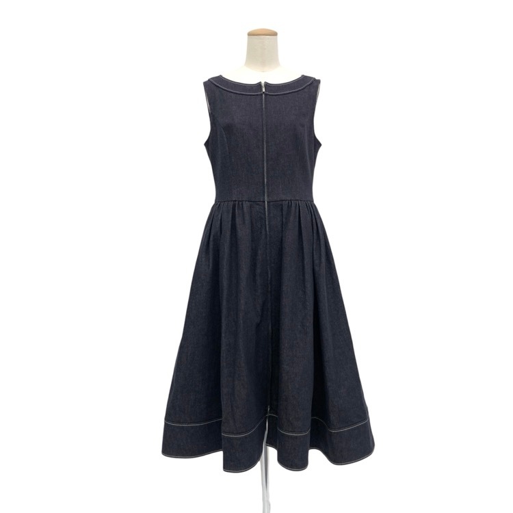 FOXEY NEWYORK フォクシー ジェマ ドレス デニム ワンピース インディゴ 38 45669-NSOOG