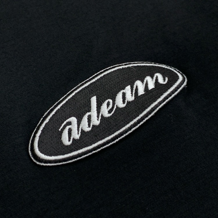 ADEAM アディアム カットソー サイドライン ブラック S 44068UAATOXO5PB