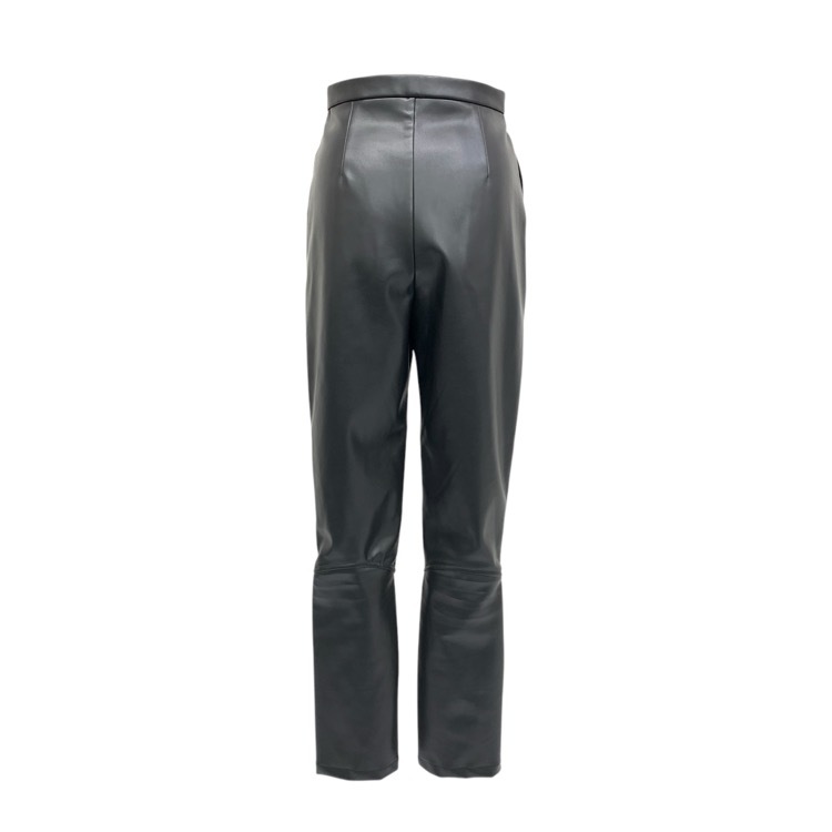 DECO depuis 1985 デコ ドゥピュイ フリルジップタイトパンツ FRONT FRILL ZIP TIGHT PANTS ブラック SS～Sサイズ相当