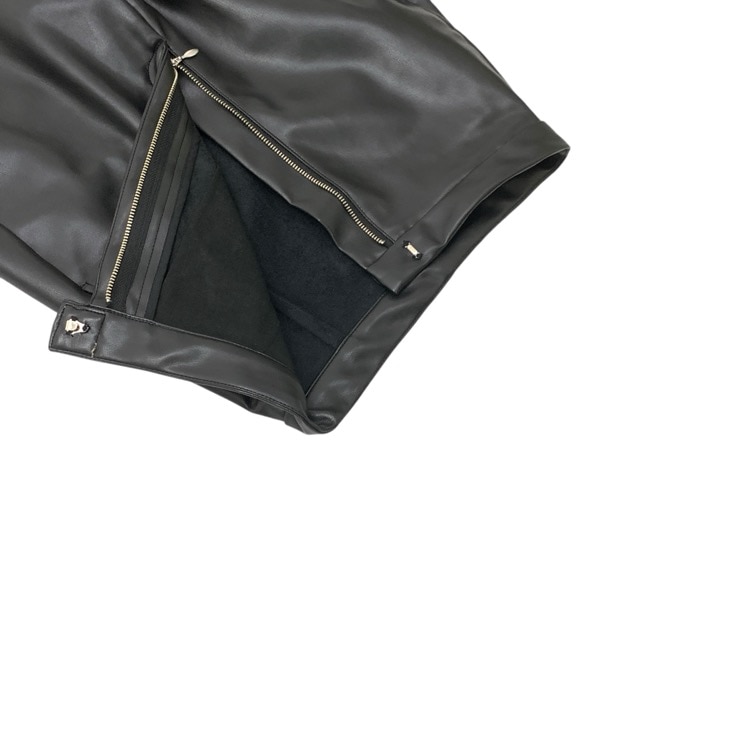 DECO depuis 1985 デコ ドゥピュイ フリルジップタイトパンツ FRONT FRILL ZIP TIGHT PANTS ブラック SS～Sサイズ相当
