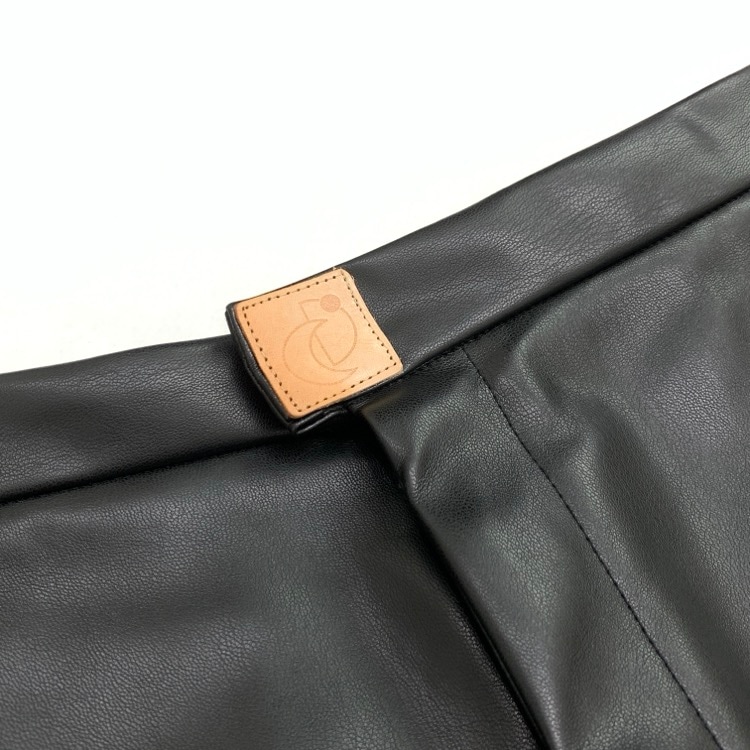 DECO depuis 1985 デコ ドゥピュイ フリルジップタイトパンツ FRONT FRILL ZIP TIGHT PANTS ブラック SS～Sサイズ相当