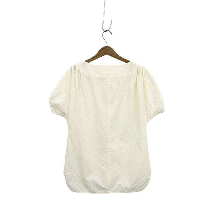 Mame Kurogouchi マメクロゴウチ Dry Touch Cotton Blouse ドライタッチコットンブラウス エクリュ 2 MM23PF-SH722
