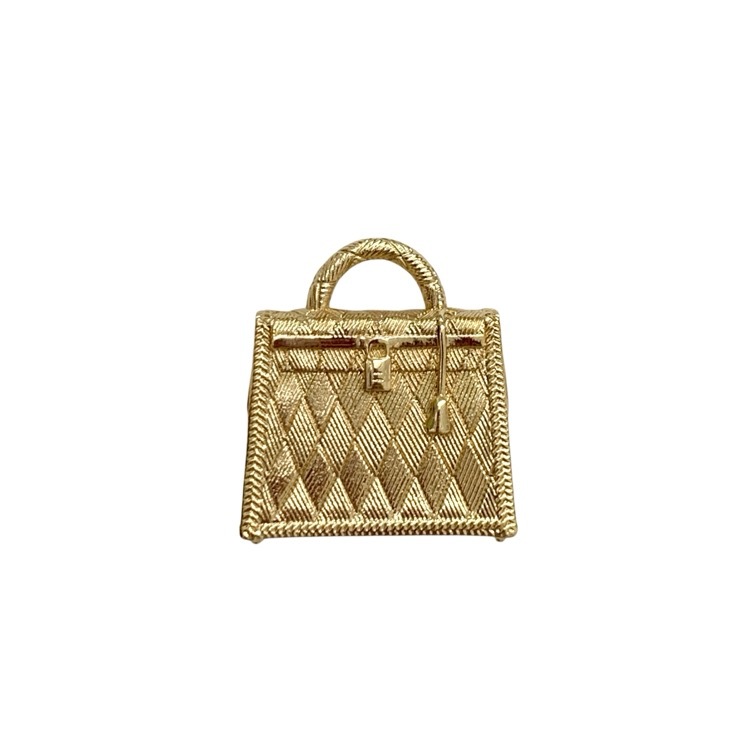 HERMES エルメス キュリオジテ ケリー ペンダントトップ チャーム ゴールドカラー
