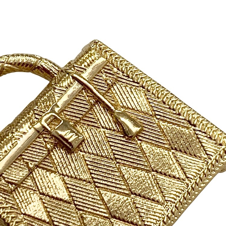 HERMES エルメス キュリオジテ ケリー ペンダントトップ チャーム ゴールドカラー