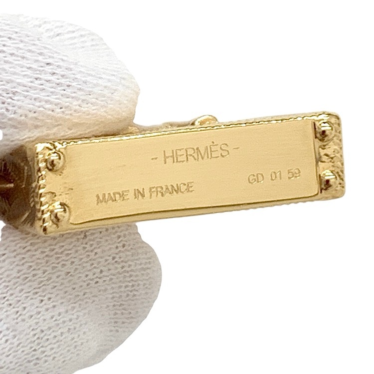 HERMES エルメス キュリオジテ ケリー ペンダントトップ チャーム ゴールドカラー