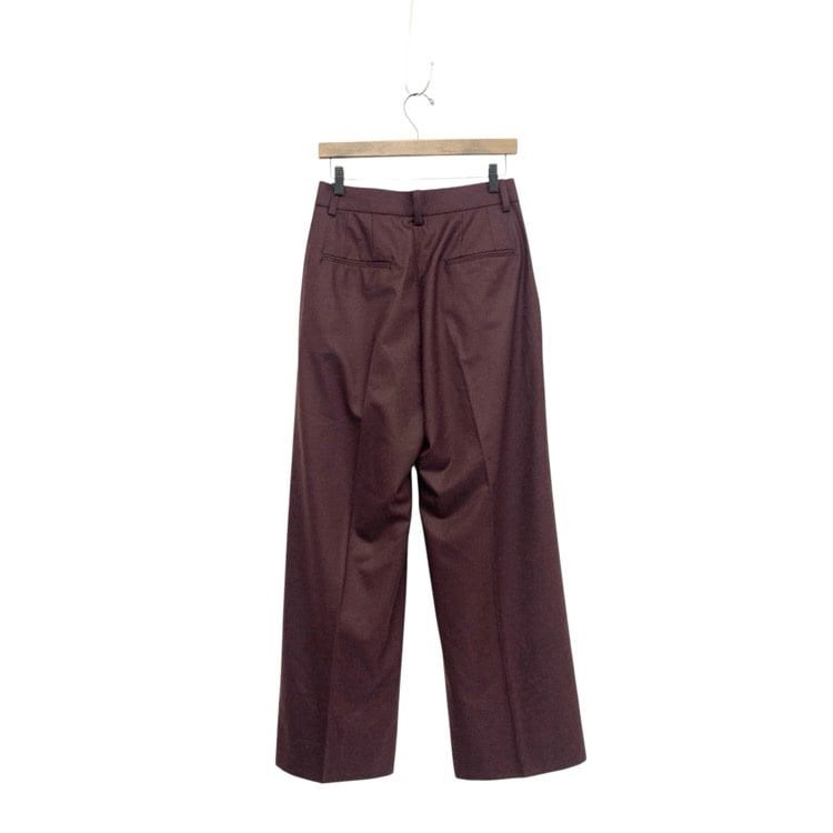 CHAOS GENTLEMAN LADY カオス タックワイドスラックスパンツ ボルドー 38 CH205312ER‐00