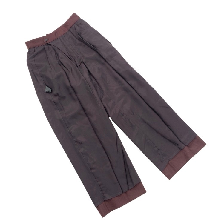 CHAOS GENTLEMAN LADY カオス タックワイドスラックスパンツ ボルドー 38 CH205312ER‐00