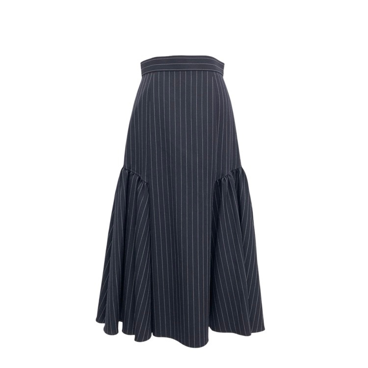 SHE Tokyo シートーキョー ピンストライプ切替スカート フレアスカート