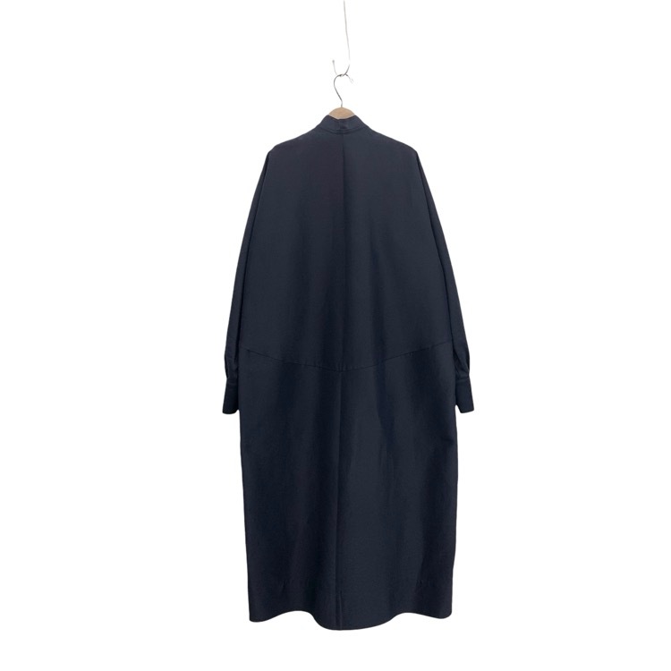 HARUNOBUMURATA ハルノブムラタ JULIAN コットンシルクコクーンドレス ワンピース ネイビー 38 HM24S456-FUJ05
