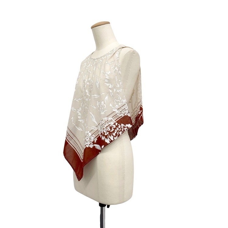 PHOTOCOPIEU フォトコピュー EWA SCARF-DETAIL TOP スカーフディテールトップス マルチ TU 231EWA