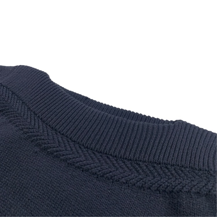 FOXEY NEWYORK フォクシー ニットトップ メレンゲ ボートネック ネイビー 38 43396-NSKOX602VT