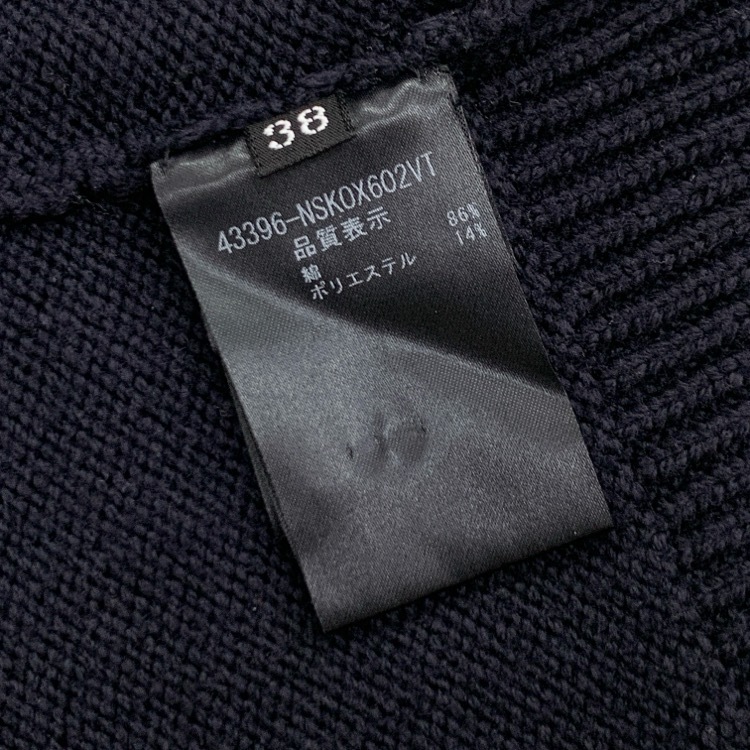 FOXEY NEWYORK フォクシー ニットトップ メレンゲ ボートネック ネイビー 38 43396-NSKOX602VT