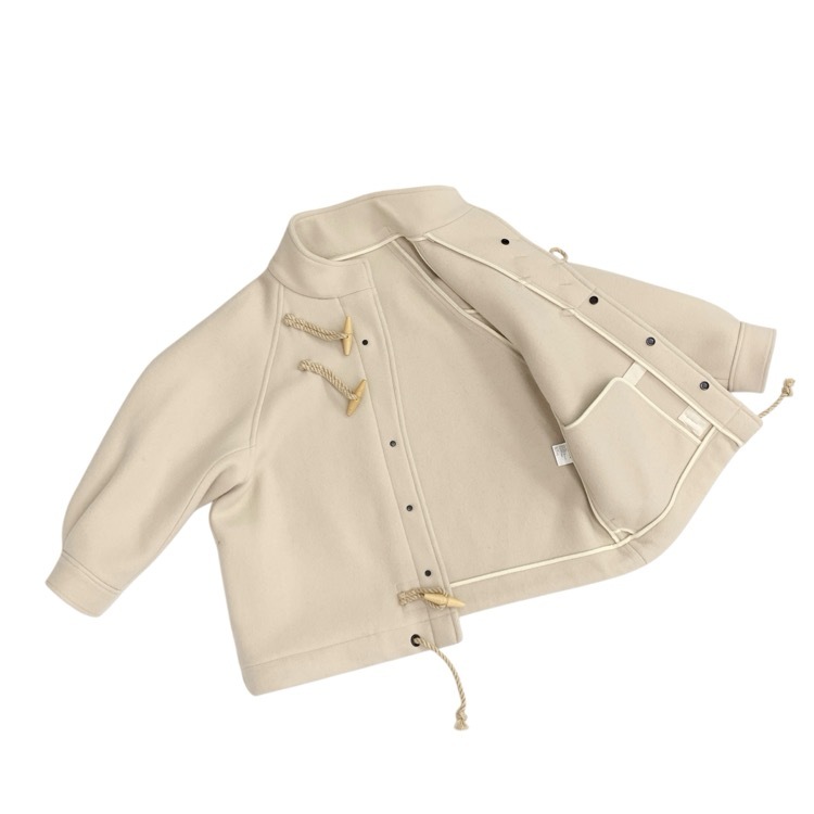 HYKE ハイク DOUBLE FACE DUFFLE JACKET ダブルフェイス ダッフルジャケット コート ホワイト 2 17395