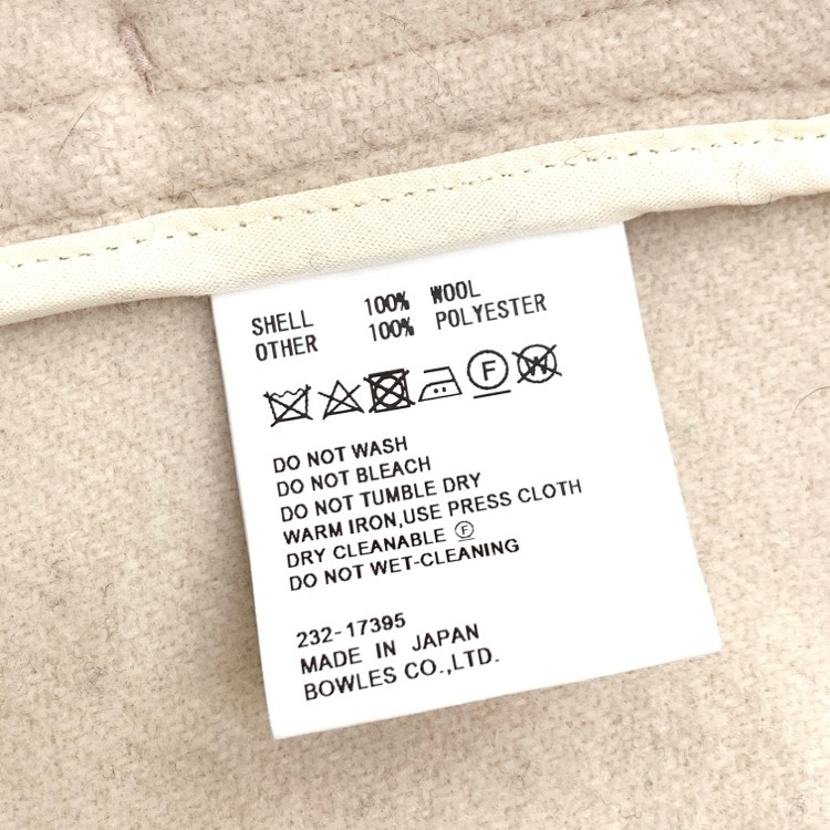 HYKE ハイク DOUBLE FACE DUFFLE JACKET ダブルフェイス ダッフルジャケット コート ホワイト 2 17395