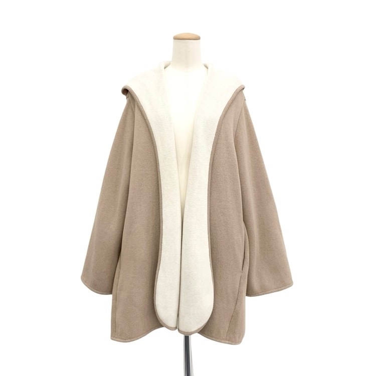 FOXEY フォクシー ハーフトーン カーディガン コットン・カシミヤ ベージュ ホワイト F 37651-KACFN401L0
