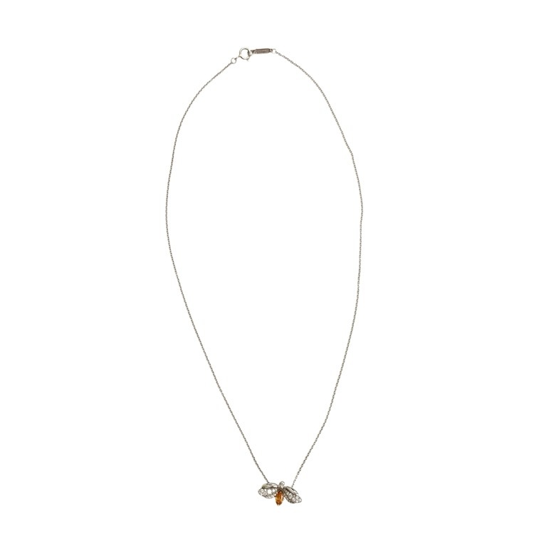 Tiffany & Co. ティファニー ファイヤーフライ ミディアム ペンダント PT900 K18 ガーネット