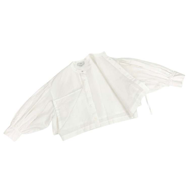 HYKE ハイク C/L BALLOON SLEEVE BLOUSE コットンリネン バルーンスリーブブラウス ホワイト 1 241-15207