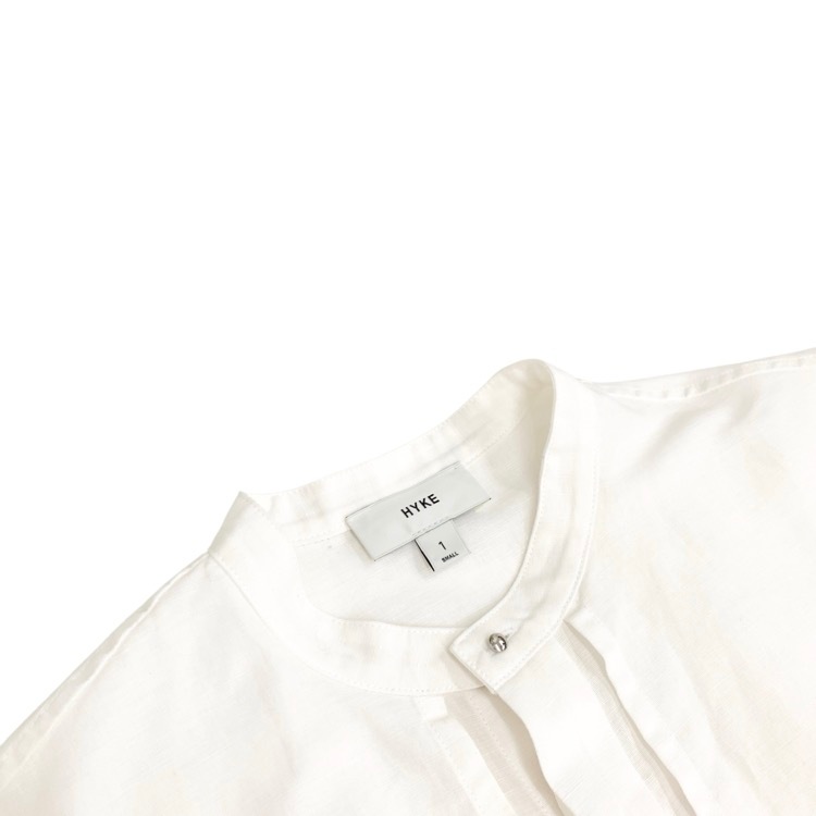 HYKE ハイク C/L BALLOON SLEEVE BLOUSE コットンリネン バルーンスリーブブラウス ホワイト 1 241-15207
