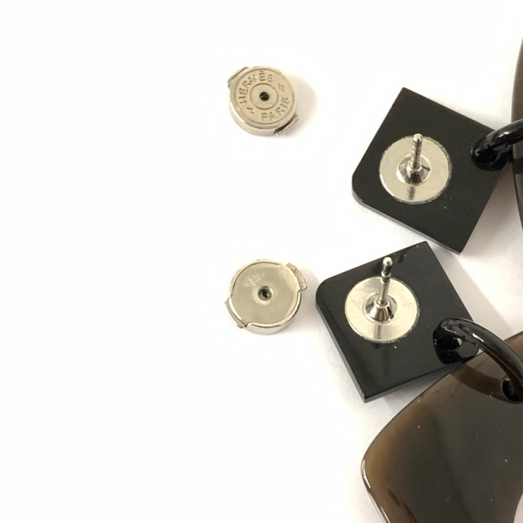 HERMES エルメス ピアス バッファローフォーン×ゴールド
