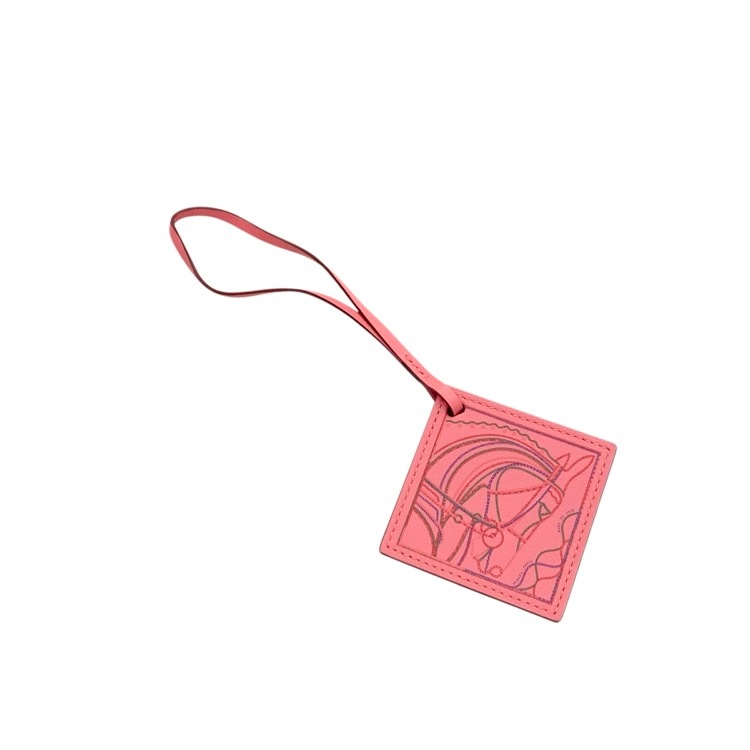 HERMES エルメス チャーム カレナノ ローブ デュ ソワール ピンク スイフト H080262CAAB