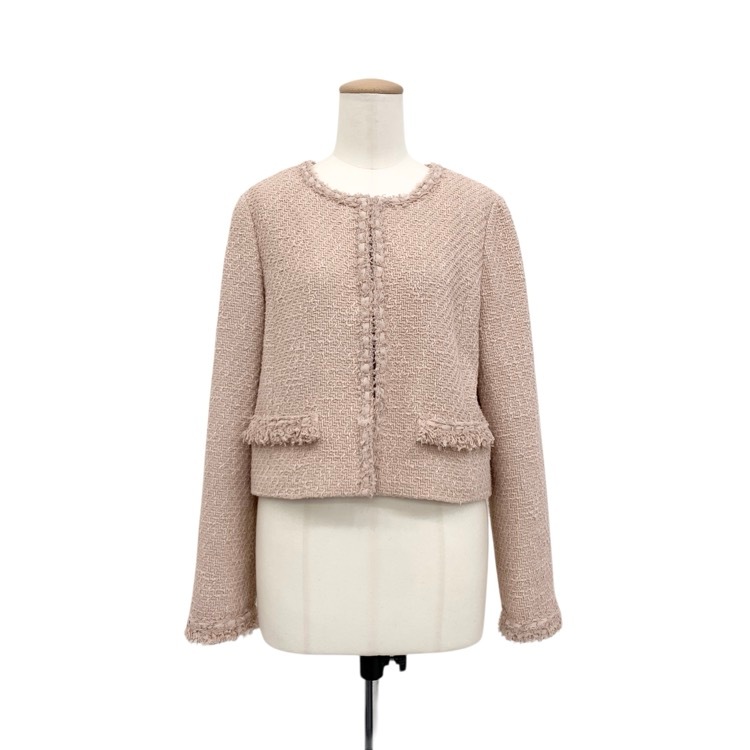 FOXEY フォクシー ロシェ ジャケット コットンツイード フレンチローズ 40 41524-SJOOO