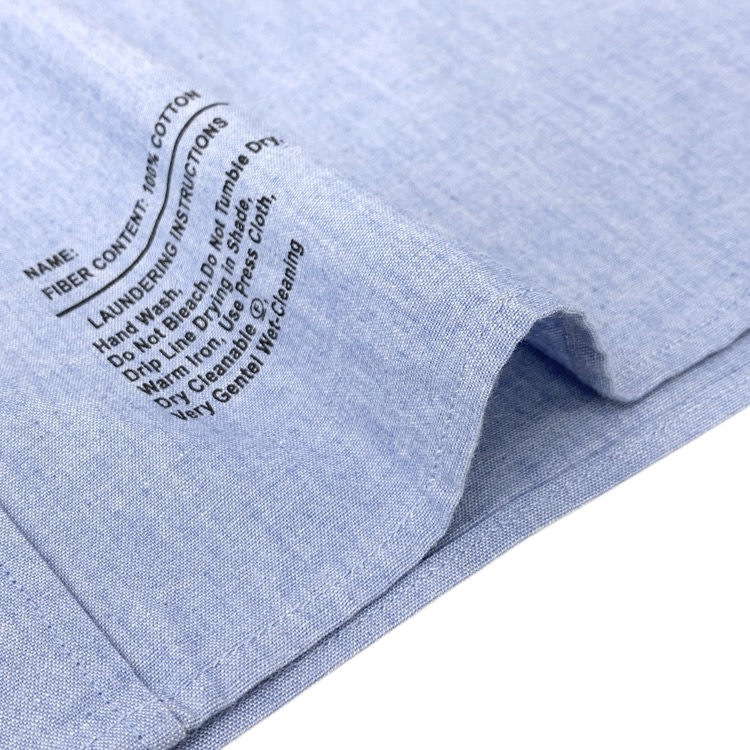 HYKE ハイク CHAMBRAY SHORT-SLV MILITARY SHIRT シャンブレー ミリタリー シャツ ブルー 1 201-15106