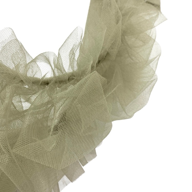 2024AW Chika Kisada チカキサダ tulle bag チュールバッグ カーキ CZ-24082