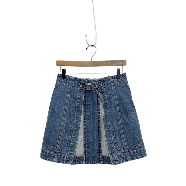 Chika Kisada チカキサダ レイヤードバックリボンデニムスカート ブルー 2 CS-25100