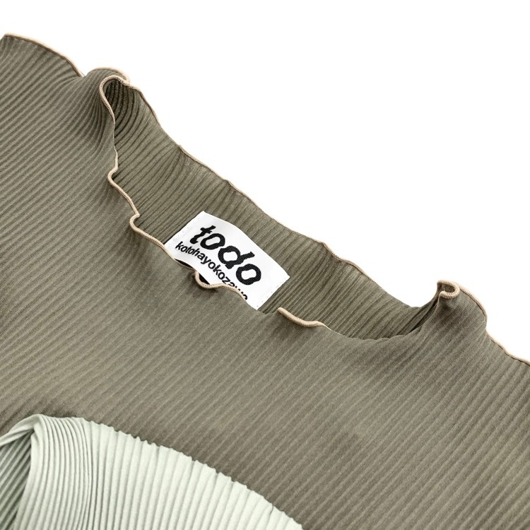 todo kotohayokozawa トゥードゥー コトハヨコザワ Long sleeve dress ロングスリーブプリーツワンピース グレー S