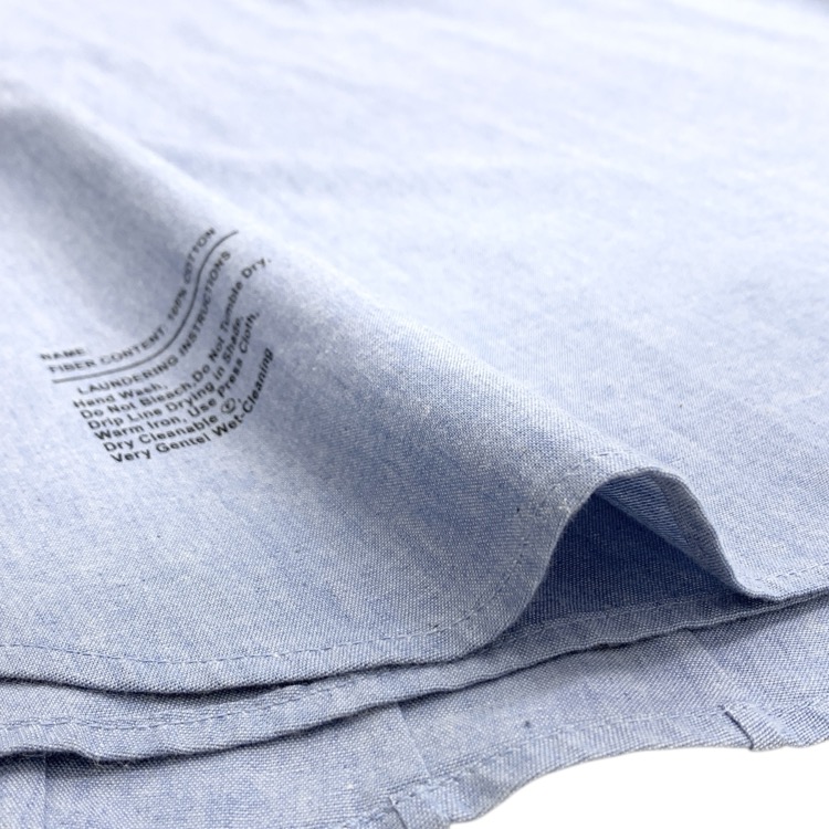 HYKE ハイク CHAMBRAY PLEATED SKIRT シャンブレー プリーツ スカート ブルー 1 201-14092