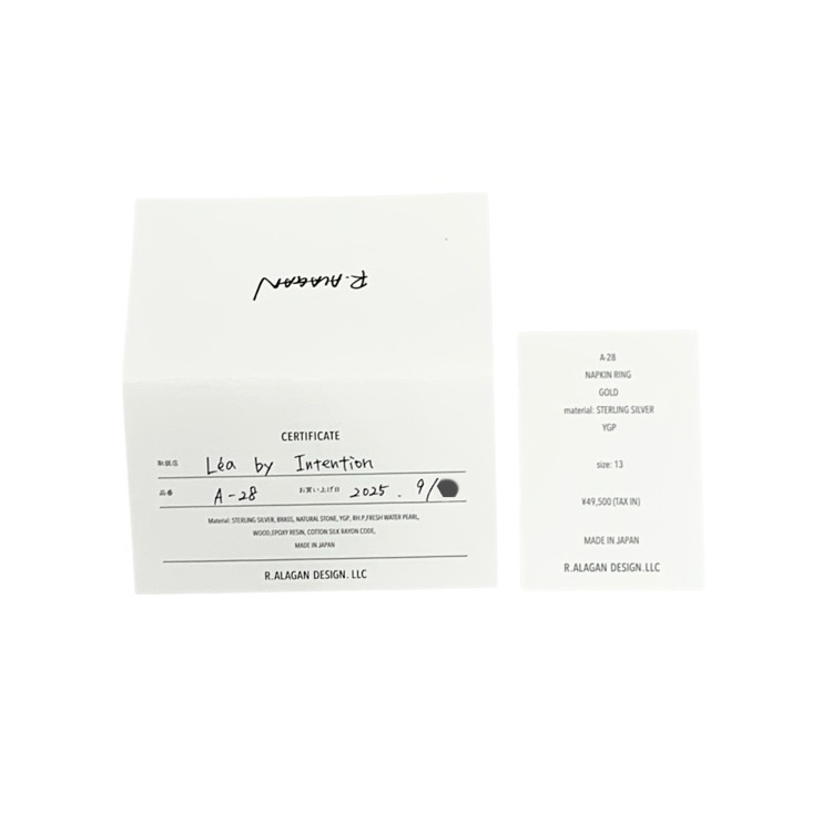 R.ALAGAN ララガン NAPKIＮ RING ナプキンリング ゴールド 13 A-28