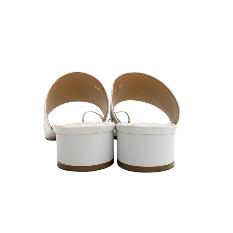 Maison Margiela メゾンマルジェラ Tabiサンダル 足袋ローヒールミュール ホワイト 36 S58WP0234
