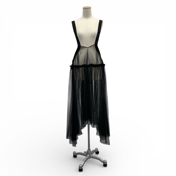 FETICO フェティコ TULLE PINAFORE DRESS チュールピナフォールドレスワンピース ブラック 1 FTC234-0808