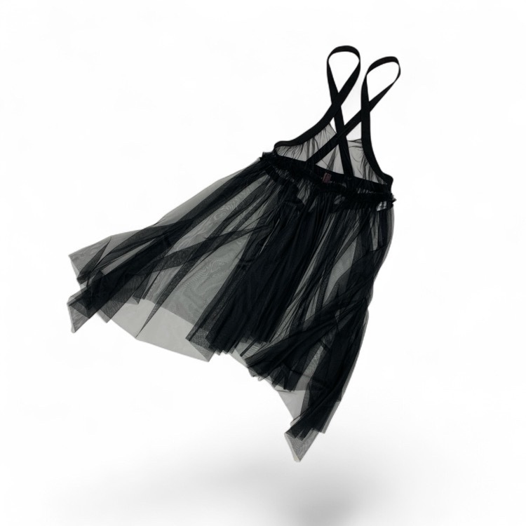 FETICO フェティコ TULLE PINAFORE DRESS チュールピナフォールドレスワンピース ブラック 1 FTC234-0808