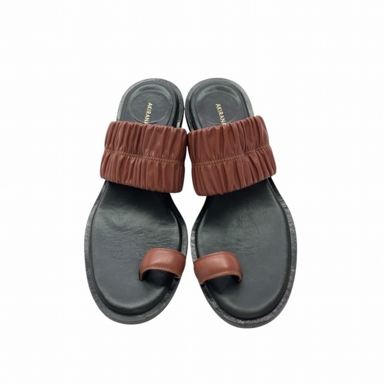 36/23cm AKIRANAKA アキラナカ Aloes サンダル STUDIOUS別注カラー ブラウン