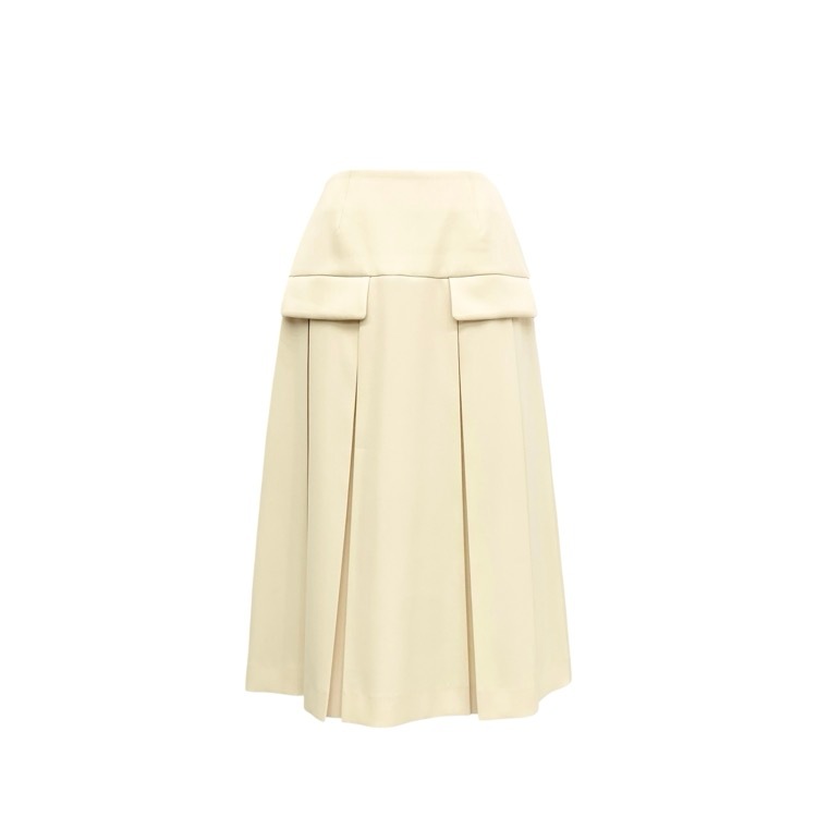 BORDERS at BALCONY ボーダーズアットバルコニー FLAP SKIRT スカート ボックスプリーツ BD2411-3H-07
