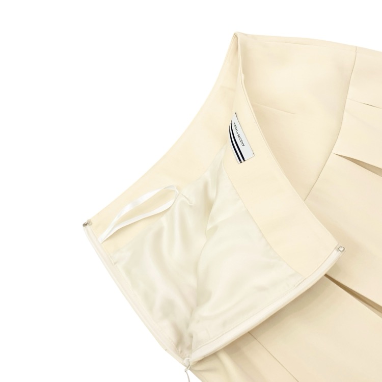 BORDERS at BALCONY ボーダーズアットバルコニー FLAP SKIRT スカート ボックスプリーツ BD2411-3H-07