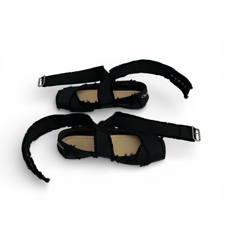 Dior ディオール ソンジュ SONGE BALLET FLAT ブラック 36D KDB881GGN