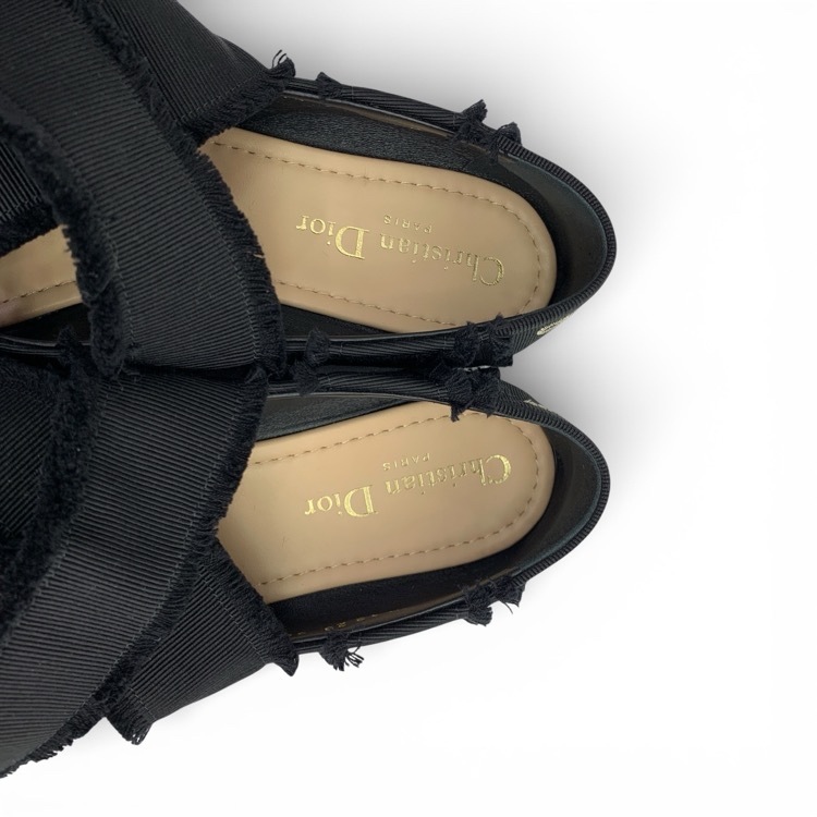 Dior ディオール ソンジュ SONGE BALLET FLAT ブラック 36D KDB881GGN
