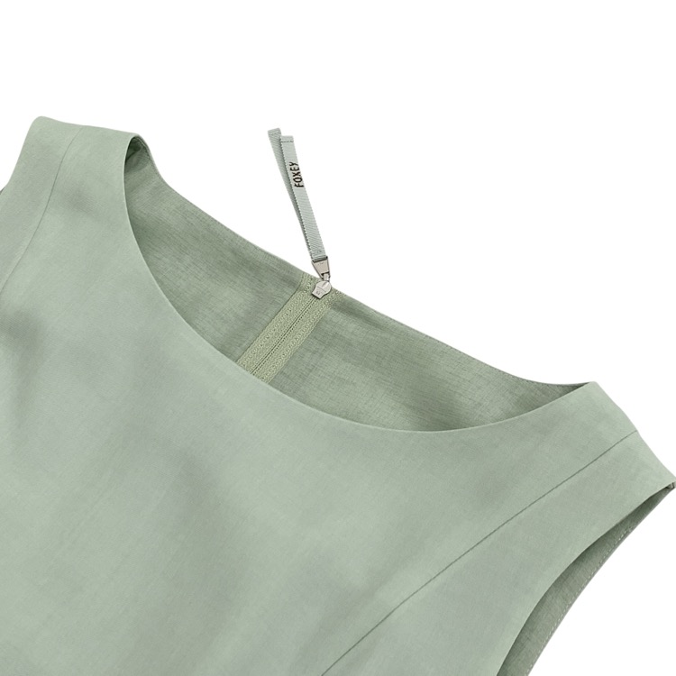 FOXEY NEWYORK フォクシー スモック ドレス ミントグリーン 38 41952-NA00F604SI