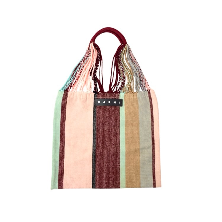 MARNI MARKET マルニ マーケット ハンモックバッグ レッド 古着