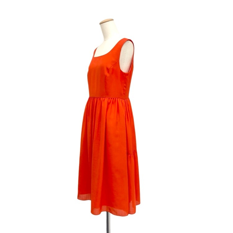 FOXEY NEWYORK フォクシー ドレス トマトレッド 38 40966-NSOOA 古着