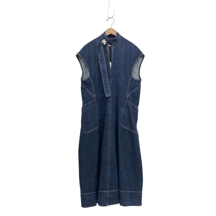 HARUNOBUMURATA ハルノブムラタ LAURA / Round Shape Sleeveless Denim Dress デニム ワンピース ブルー 34 HM26S487-DUC01