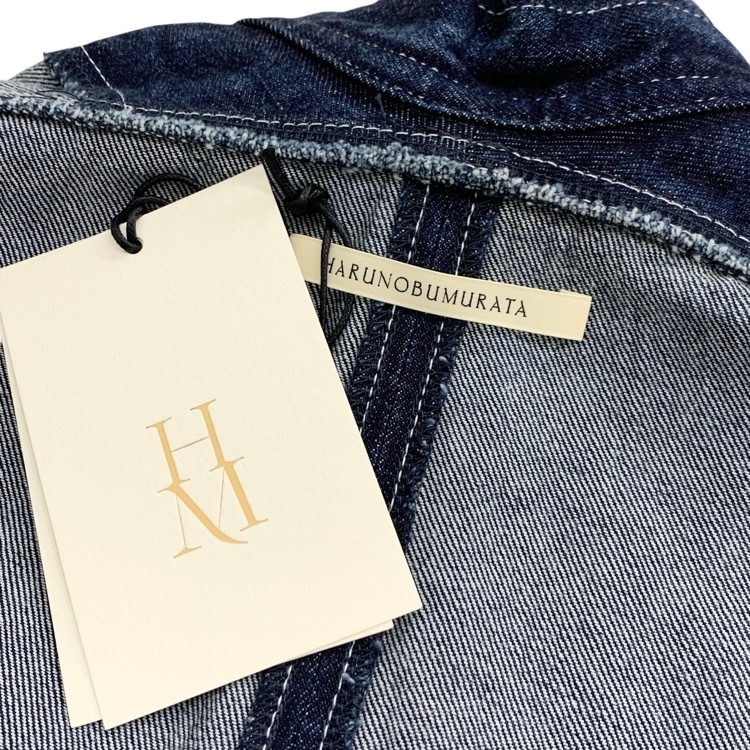HARUNOBUMURATA ハルノブムラタ LAURA / Round Shape Sleeveless Denim Dress デニム ワンピース ブルー 34 HM26S487-DUC01