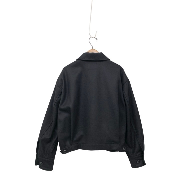 HYKE ハイク WOOL SHIRT JACKET ウールシャツジャケット ブラック 1 242-17457