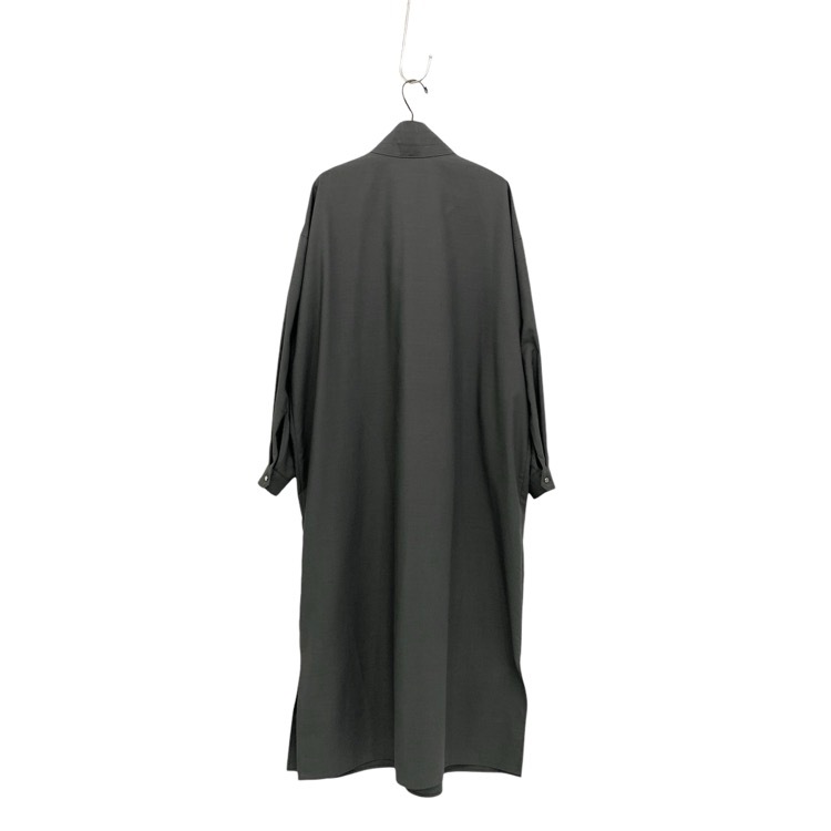 2024AW THE RERACS ザ リラクス スカーフカラープルオーバードレス ワンピース グレー 36 24FW-REOP-145L